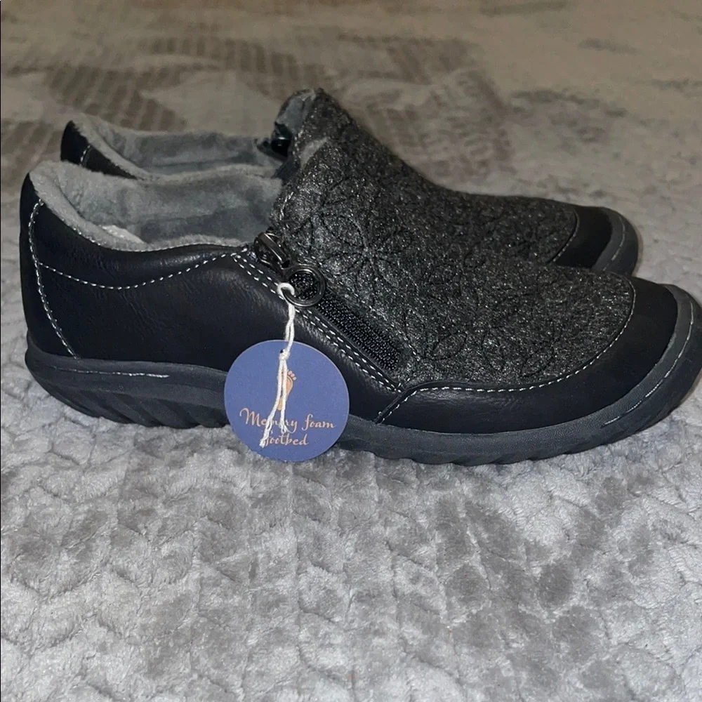 NWT JBU JAMBU CRIMSON‎ MEMORY FOAM BLACK SHOES WOMEN'S SIZE 6.5M